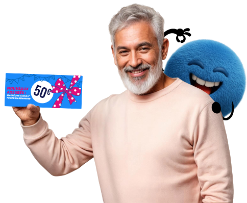 bénéficie de 50€ de chèque cadeau