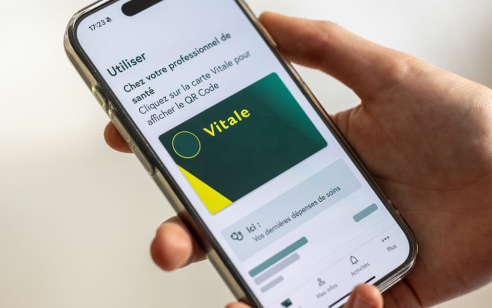 carte vitale numerique sur Smartphone